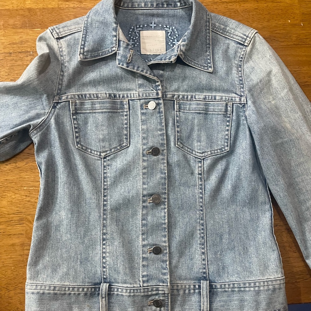 J Jill denim jacket chambray color